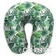 Travel Pillow Tropical Leaves M Memory Foam U Neck Pillow for Lightweight Support in Airplane Car Train Bus - B07V3WYHYJ